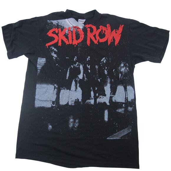 Vintage 1989 Skid Row "Making a Mess of the US" Tour T Shirt - Picture 1 of 8